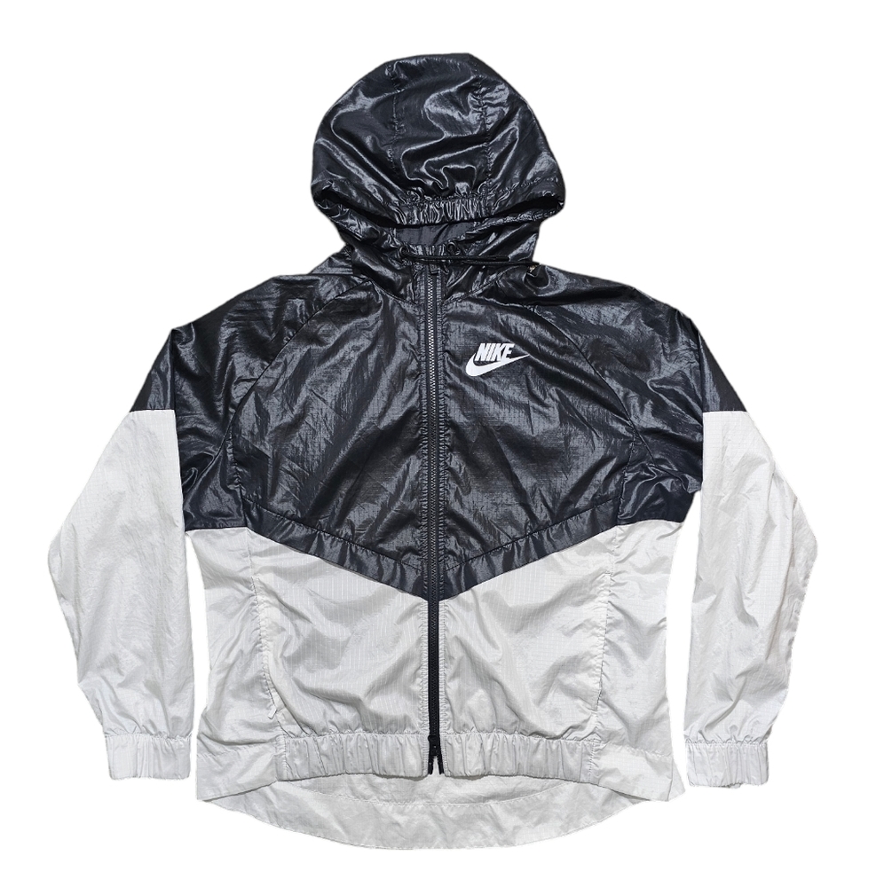 Nike Women's XL Full Zip Black and White Lightweight Jacket